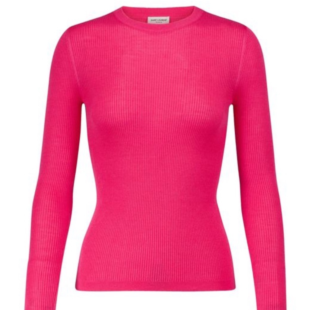 Saint Laurent Cashmere Ribbed Knit